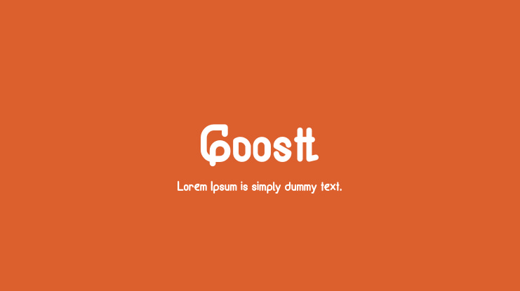 Goostt Font