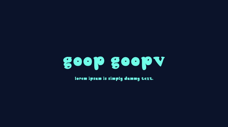 Goop Goopv2 Font
