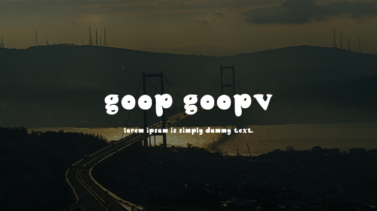 Goop Goopv2 Font