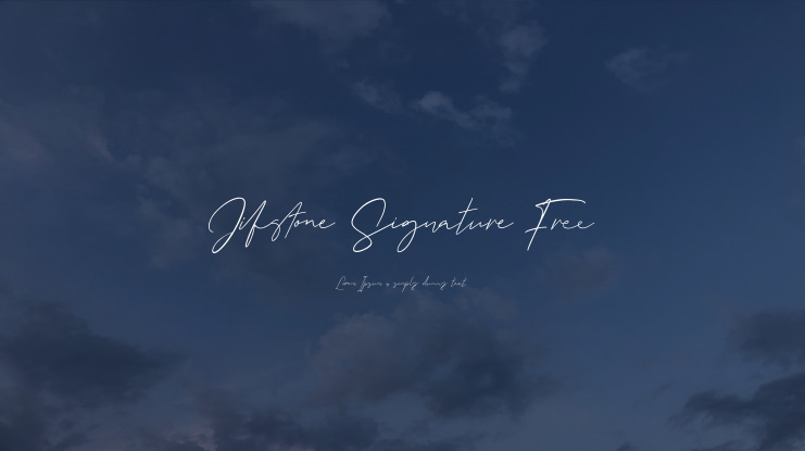 Jifstone Signature Free Font