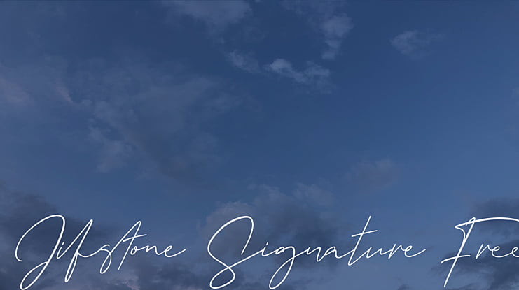 Jifstone Signature Free Font