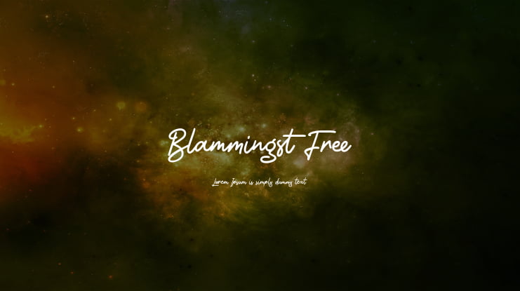 Blammingst Free Font