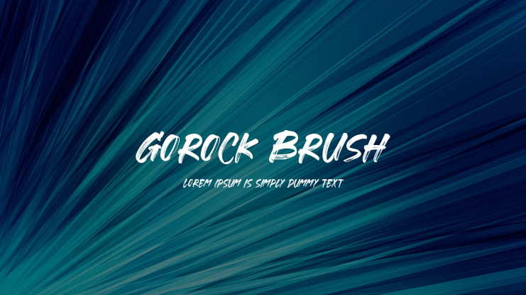 Gorock Brush Font Family