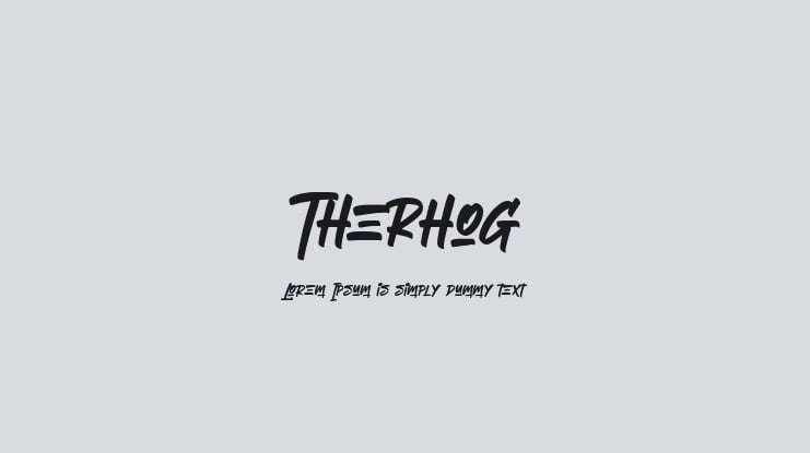 Therhog Font Family