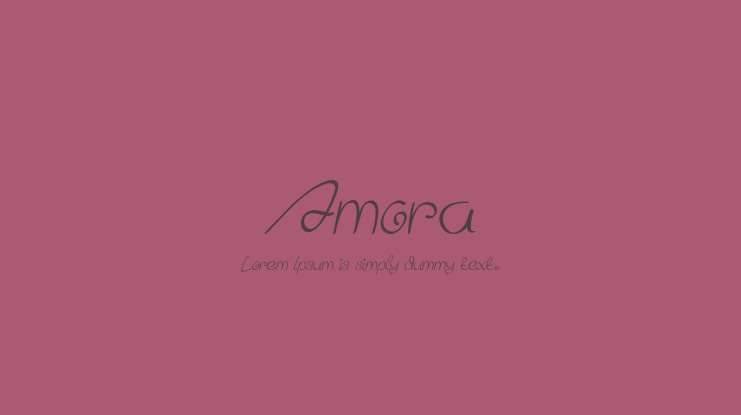 Amora Font