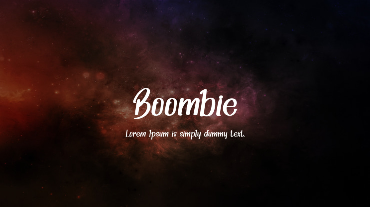 Boombie Font