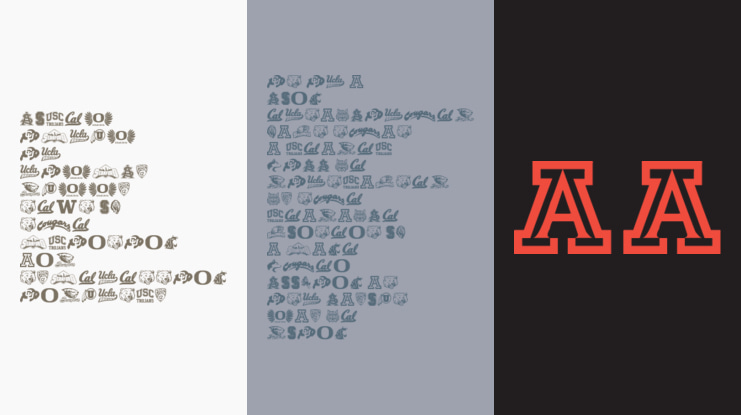 PAC-12 Font