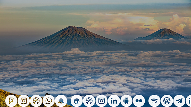 Icons Social Media 8 Font