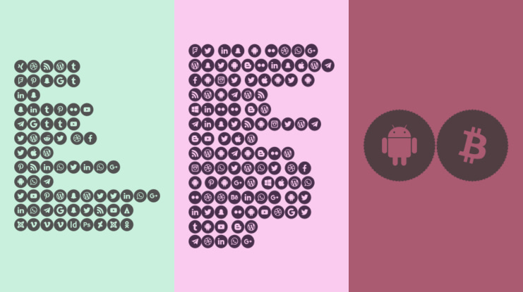 Icons Social Media 8 Font