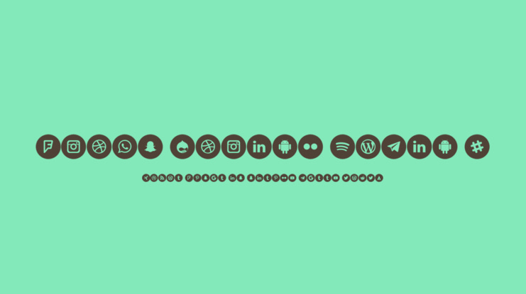Icons Social Media 8 Font