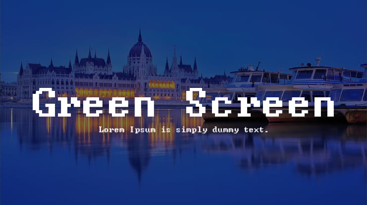 Green Screen Font