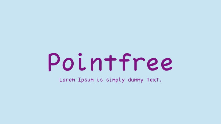 Pointfree Font