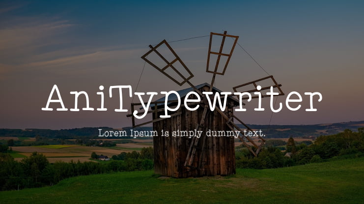 AniTypewriter Font