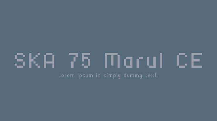 SKA 75 Marul CE Font Family