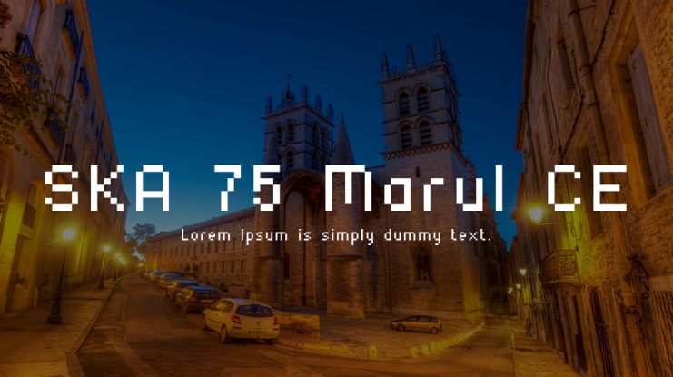 SKA 75 Marul CE Font Family