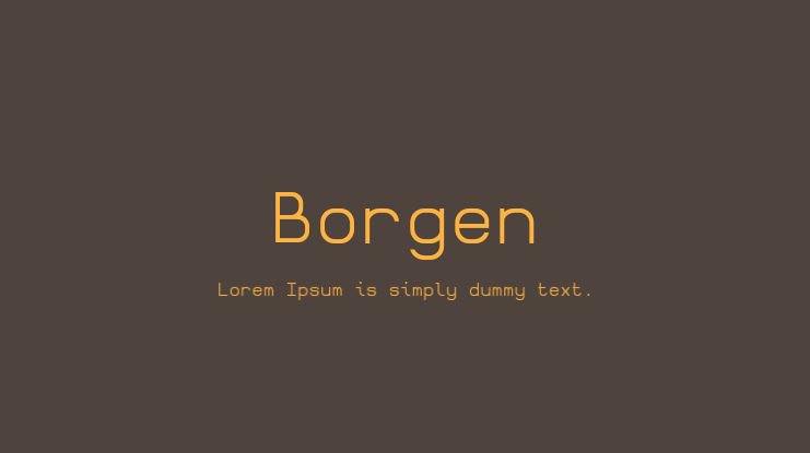 Borgen Font Family