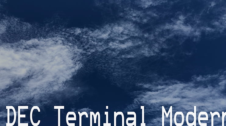 DEC Terminal Modern Font
