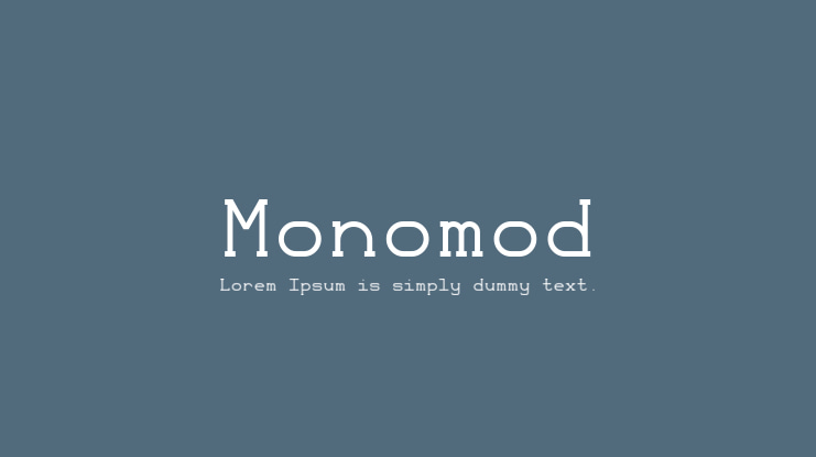 Monomod Font