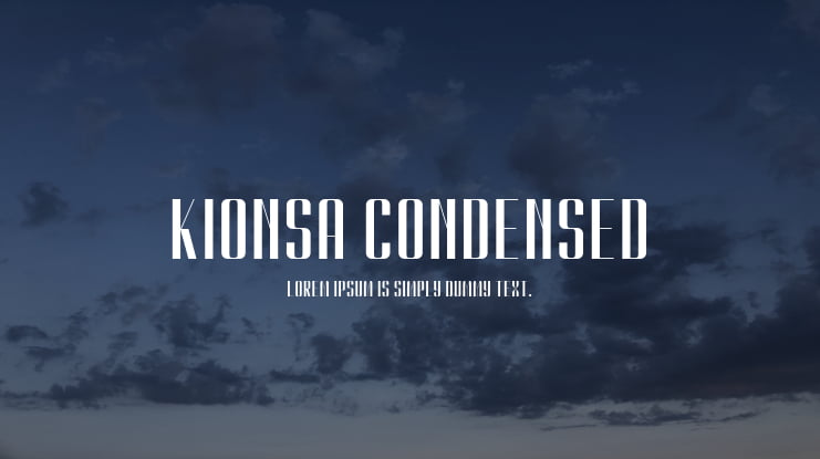 Kionsa Condensed Font