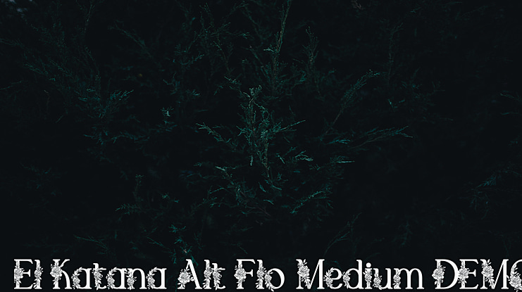 El Katana Alt Flo Medium DEMO Font