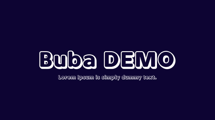 Buba DEMO Font Family