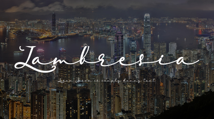 Lambresia Font