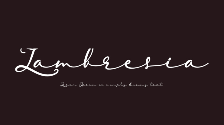 Lambresia Font