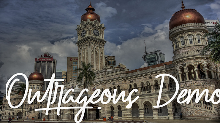 Outrageous Demo Font