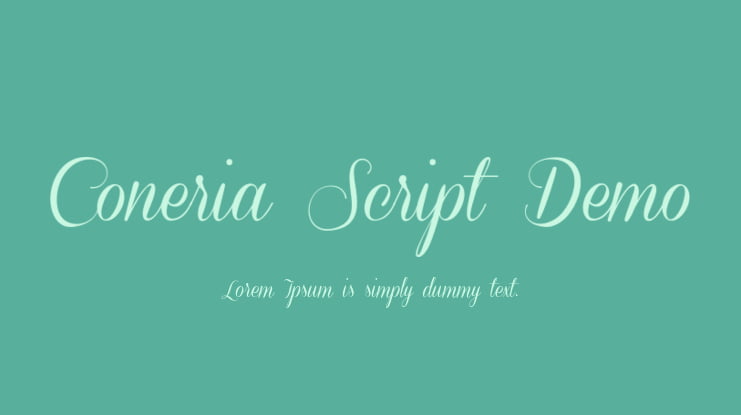 Coneria Script Demo Font Family