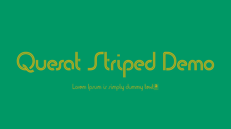 Quesat Striped Demo Font