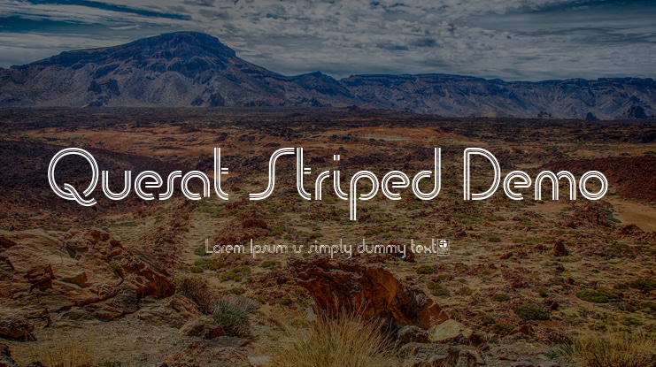 Quesat Striped Demo Font