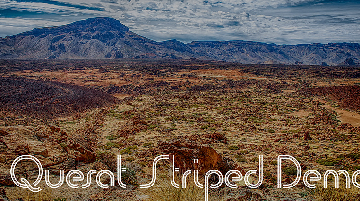 Quesat Striped Demo Font