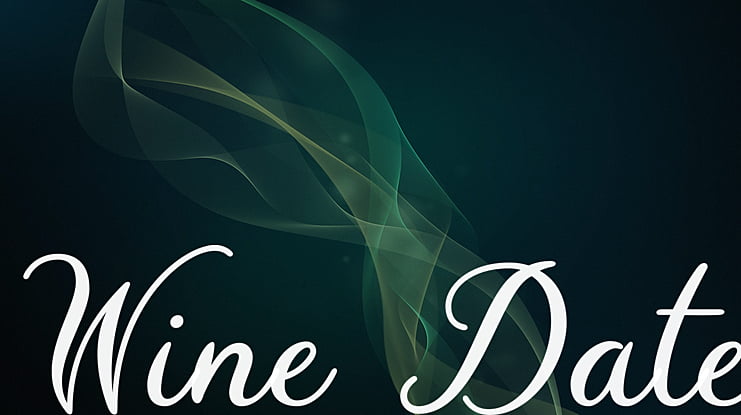 Wine Date Font