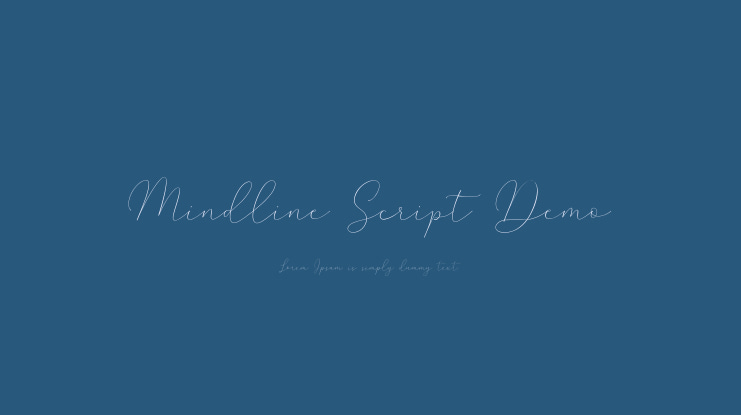 Mindline Script Demo Font Family
