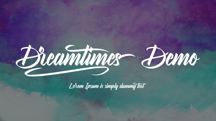 Dreamtimes Demo Font