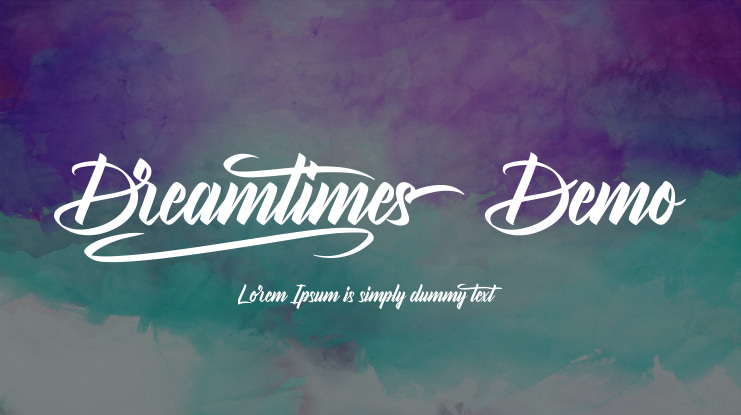 Dreamtimes Demo Font