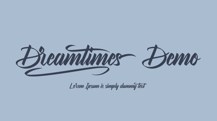 Dreamtimes Demo Font