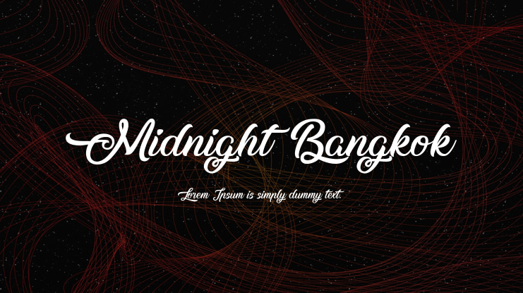 Midnight Bangkok Font