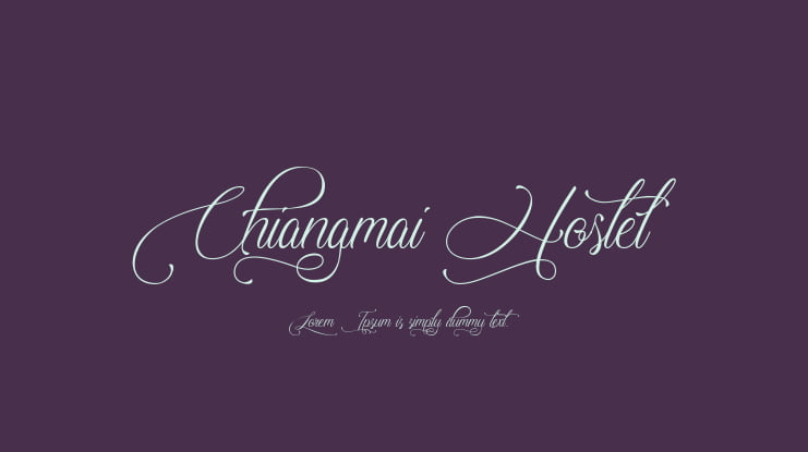 Chiangmai Hostel Font