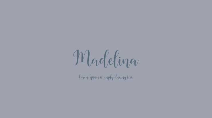 Madelina Font Family