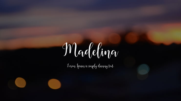Madelina Font Family