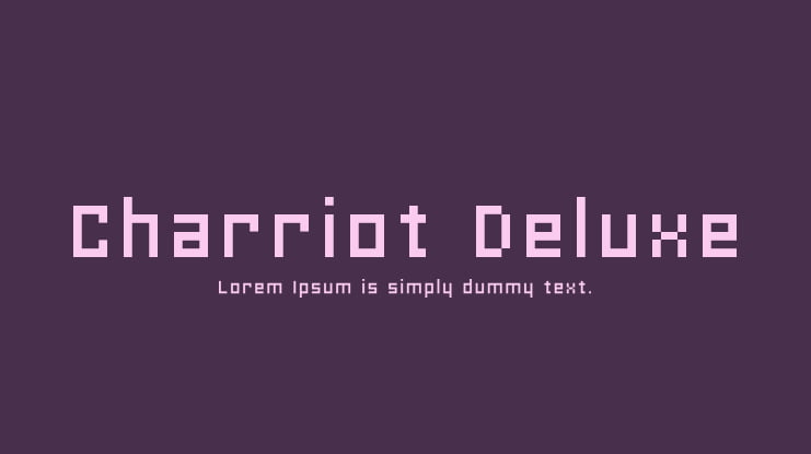 Charriot Deluxe Font