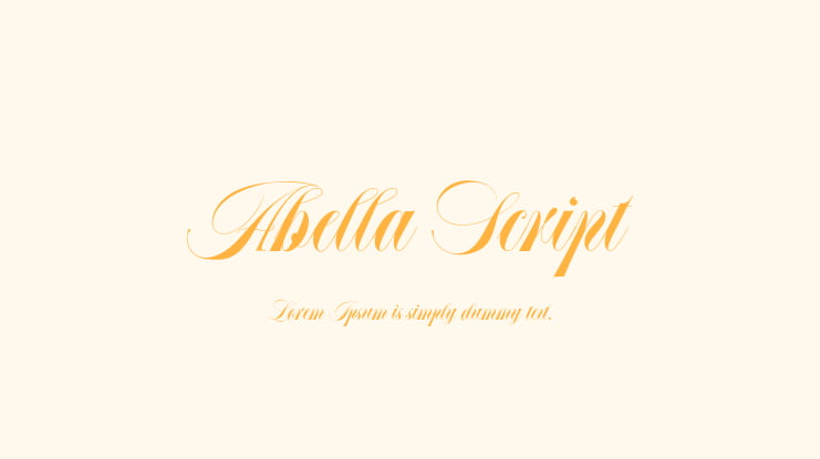 Abella Script Font
