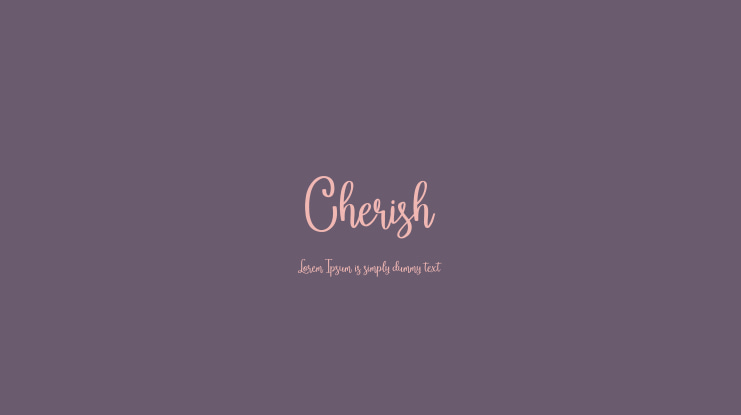 Cherish Font