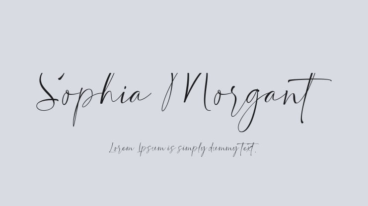 Sophia Morgant Font : Download Free for Desktop & Webfont