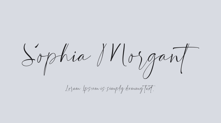 Sophia Morgant Font