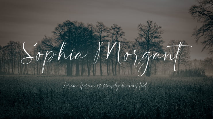 Sophia Morgant Font