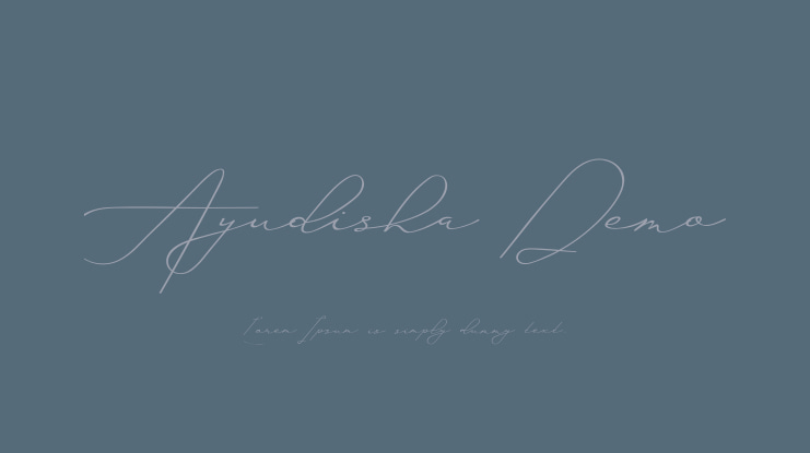 Ayudisha Demo Font
