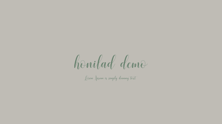 honilad demo Font