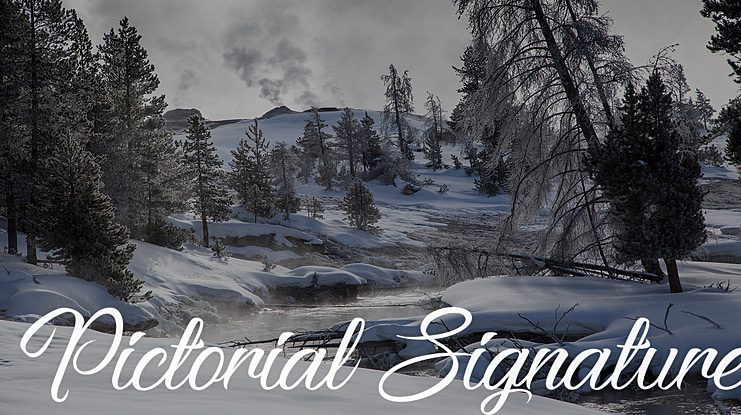 Pictorial Signature Font